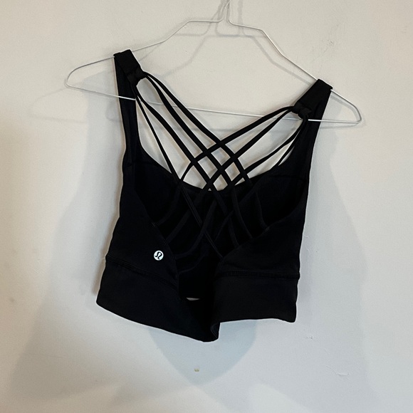Lululemon Athletica Black Strappy Back Top - Picture 2 of 5
